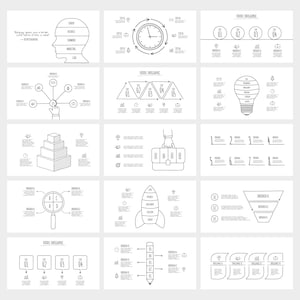 Doodle Powerpoint Template, Canva Template, Animated Infographic, Canva ...