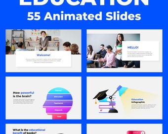 Animated Education PowerPoint Template | School, Classroom & E-Learning Slides