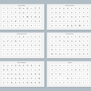 1500 Icons Pack. Canva Editable Icons. Icons Bundle. SVG Bundle Outline Icons. Icons PPT. Commercial use. Black and white SVG. Clipart svg. image 9