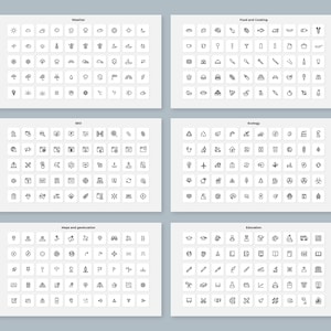 1500 Icons Pack. Canva Editable Icons. Icons Bundle. SVG Bundle Outline Icons. Icons PPT. Commercial use. Black and white SVG. Clipart svg. image 7