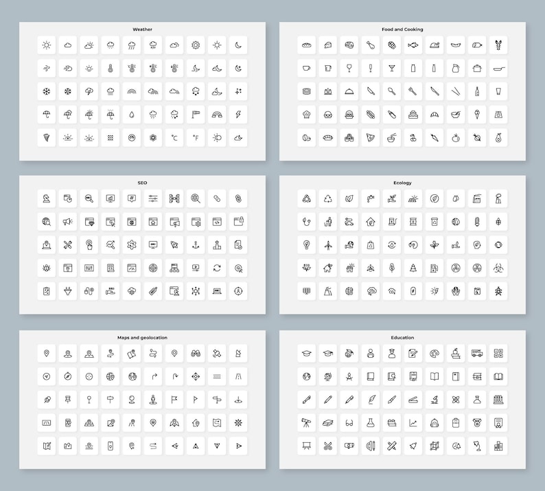 1500 Icons Pack. Canva Editable Icons. Icons Bundle. SVG Bundle Outline Icons. Icons PPT. Commercial use. Black and white SVG. Clipart svg. image 7