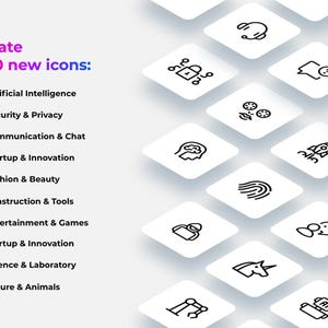 1500 Icons Pack. Canva Editable Icons. Icons Bundle. SVG Bundle Outline Icons. Icons PPT. Commercial use. Black and white SVG. Clipart svg. image 4