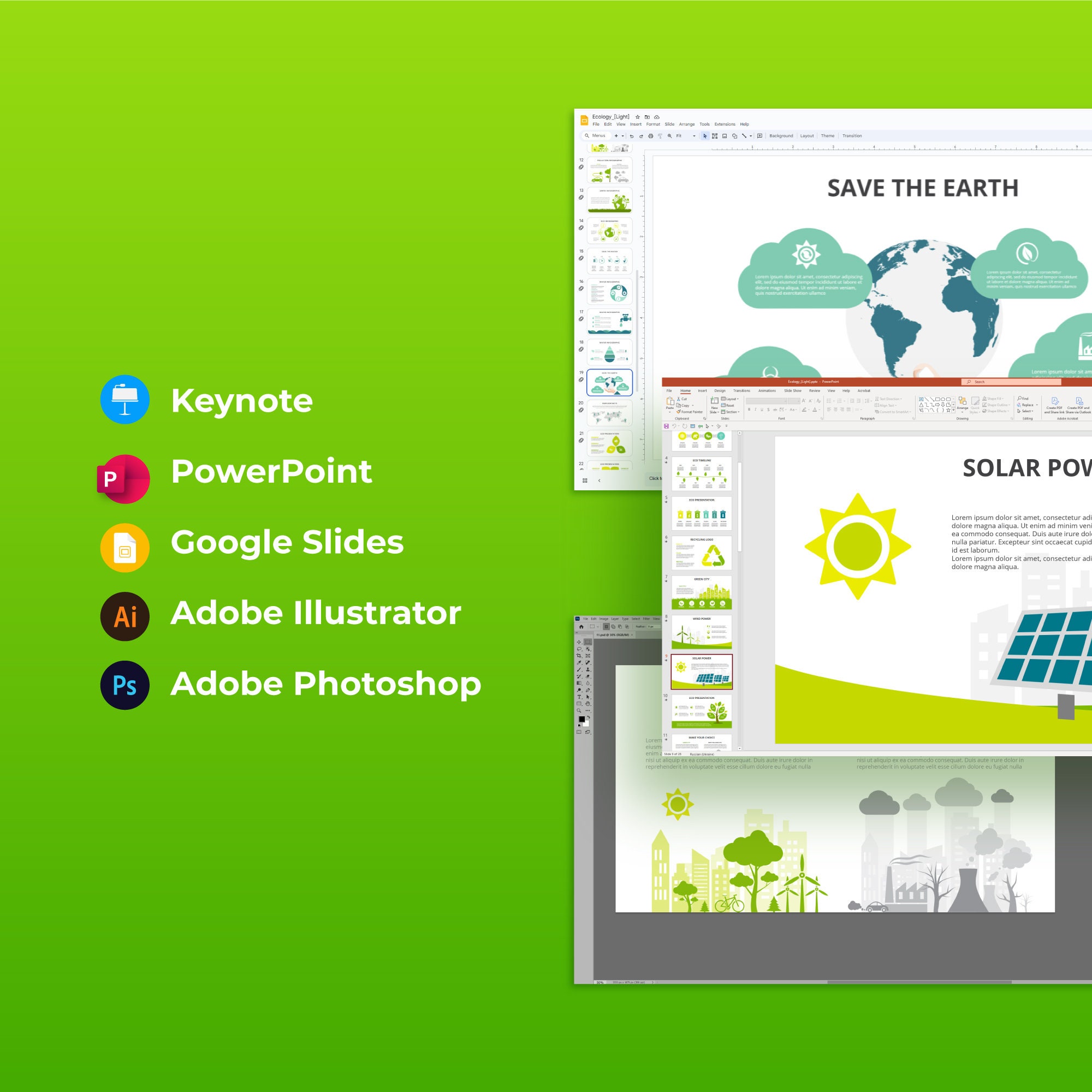 Ecology Powerpoint Template | Animated Infographic Presentation ...