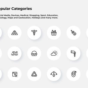 1500 Icons Pack. Canva Editable Icons. Icons Bundle. SVG Bundle Outline Icons. Icons PPT. Commercial use. Black and white SVG. Clipart svg. image 3
