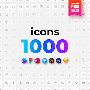 1000 Icons Pack. Canva Editable Icons. Icons Bundle. SVG Bundle Outline Icons. Icons PPT. Business, Social Media, Education, Real Estate.