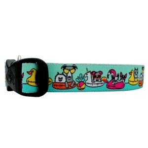 Hundhalsband med flamingomotiv Hundhalsband med enhörning Sommarhundhalsband Hundhalsband med bostonterrier Hundhalsband Bulldogg Hundhalsband Whippet hundhalsband Ankhundhalsband bild 1