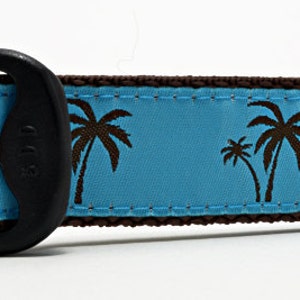 Palm Trees Florida Palm Beach Preppy Ribbon Sommar Exklusiva Hundhalsband bild 2
