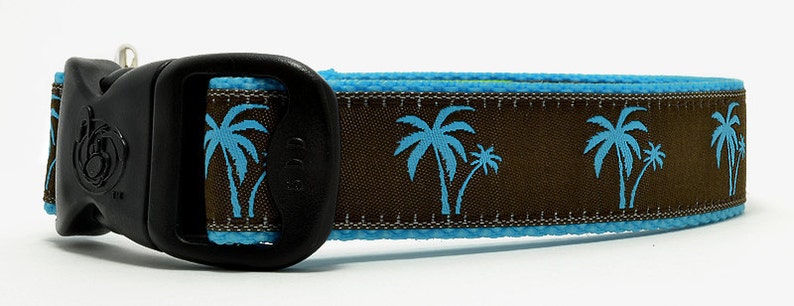Palm Trees Florida Palm Beach Preppy Ribbon Sommar Exklusiva Hundhalsband bild 5