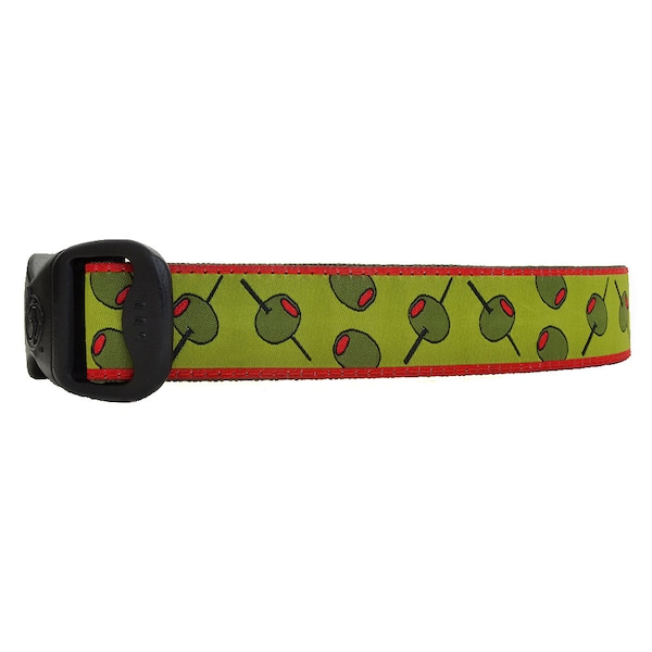 3 Dirty Dawgz Retro Hip Cool Alcohol Cocktails Martini Olives Dog Collar for Medium Large and XLarge Dogs