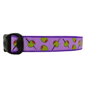 3 Dirty Dawgz 25mm Green + Lavender Olive Hundehalsband für mittelgroße und extragroße Hunde