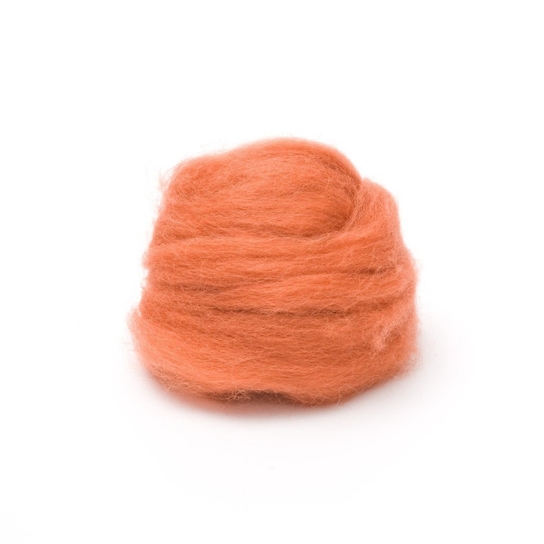 Rust Wool Roving - 1 Oz. NZ Corriedale - Etsy
