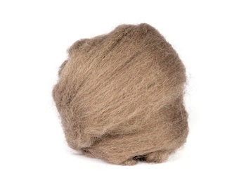 Truffle Wool Roving - 1 oz. NZ Corriedale