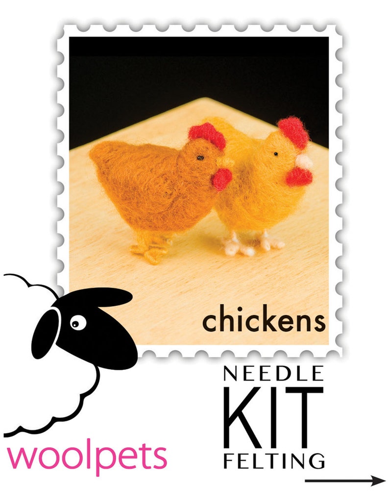 Chickens Needle Felting Kit image 3