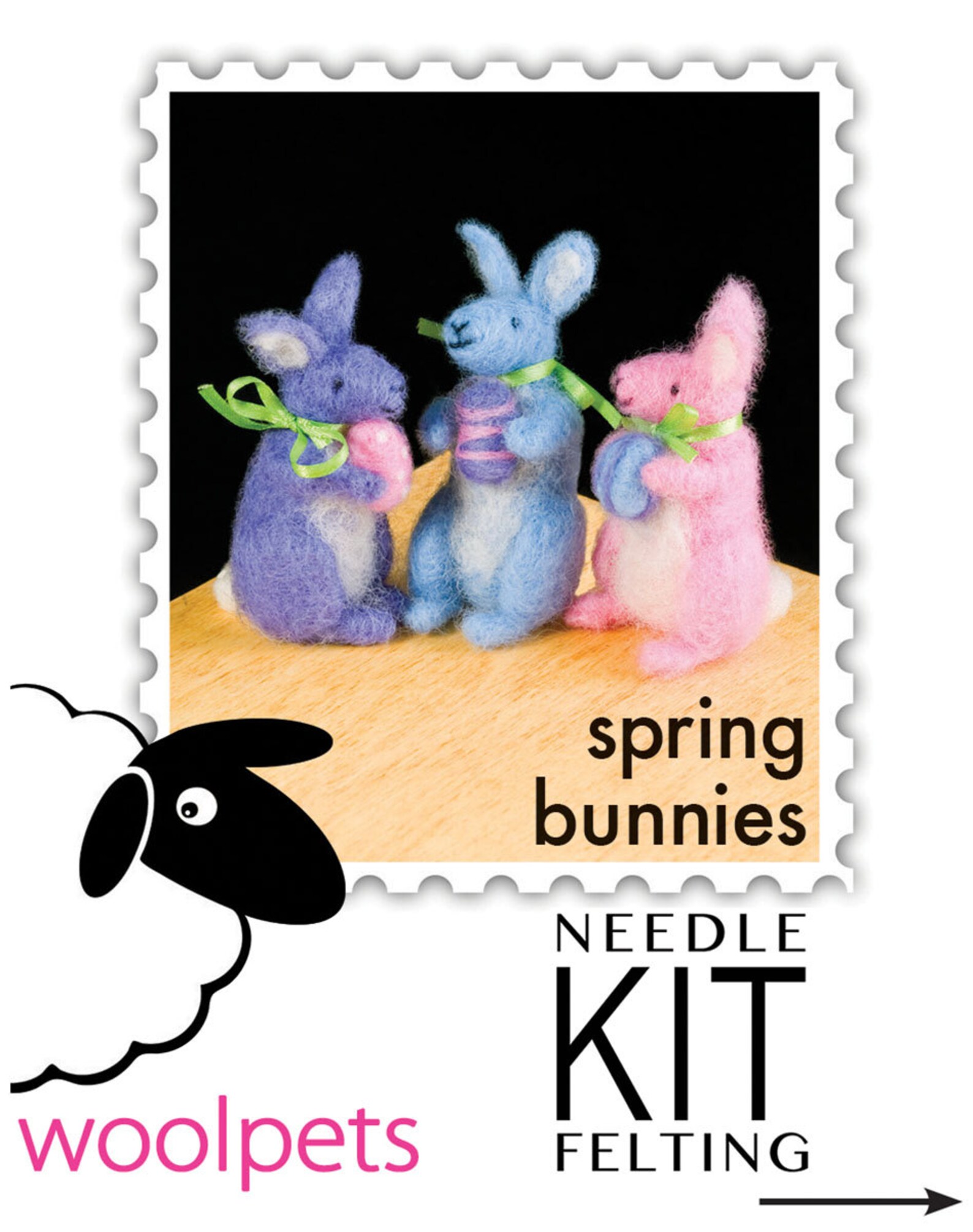 Spring Bunnies Needle Felting Kit - Etsy