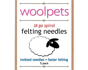 38 GA SPIRAL Felting Needle - 5PK