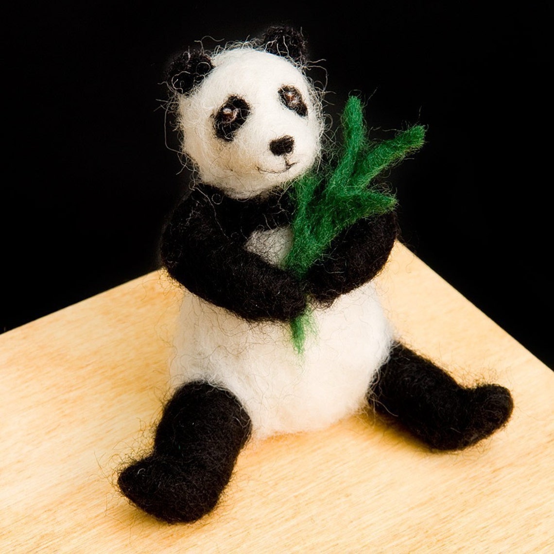 Panda Bear Needle Felting Kit Etsy