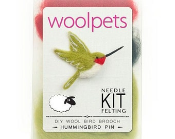 Hummingbird Pin / Brooch Needle Felting Kit