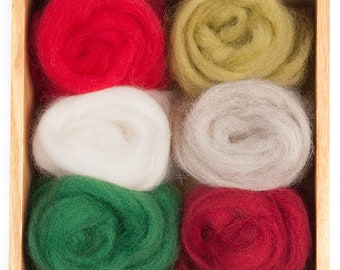 Holiday - Wool Roving Set - NZ Corriedale