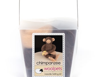 Chimpanzee Needle Felting Kit