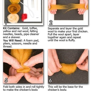 Chickens Needle Felting Kit image 4