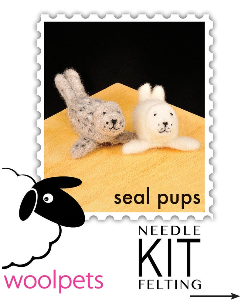 Seal Pups Needle Felting Kit Etsy