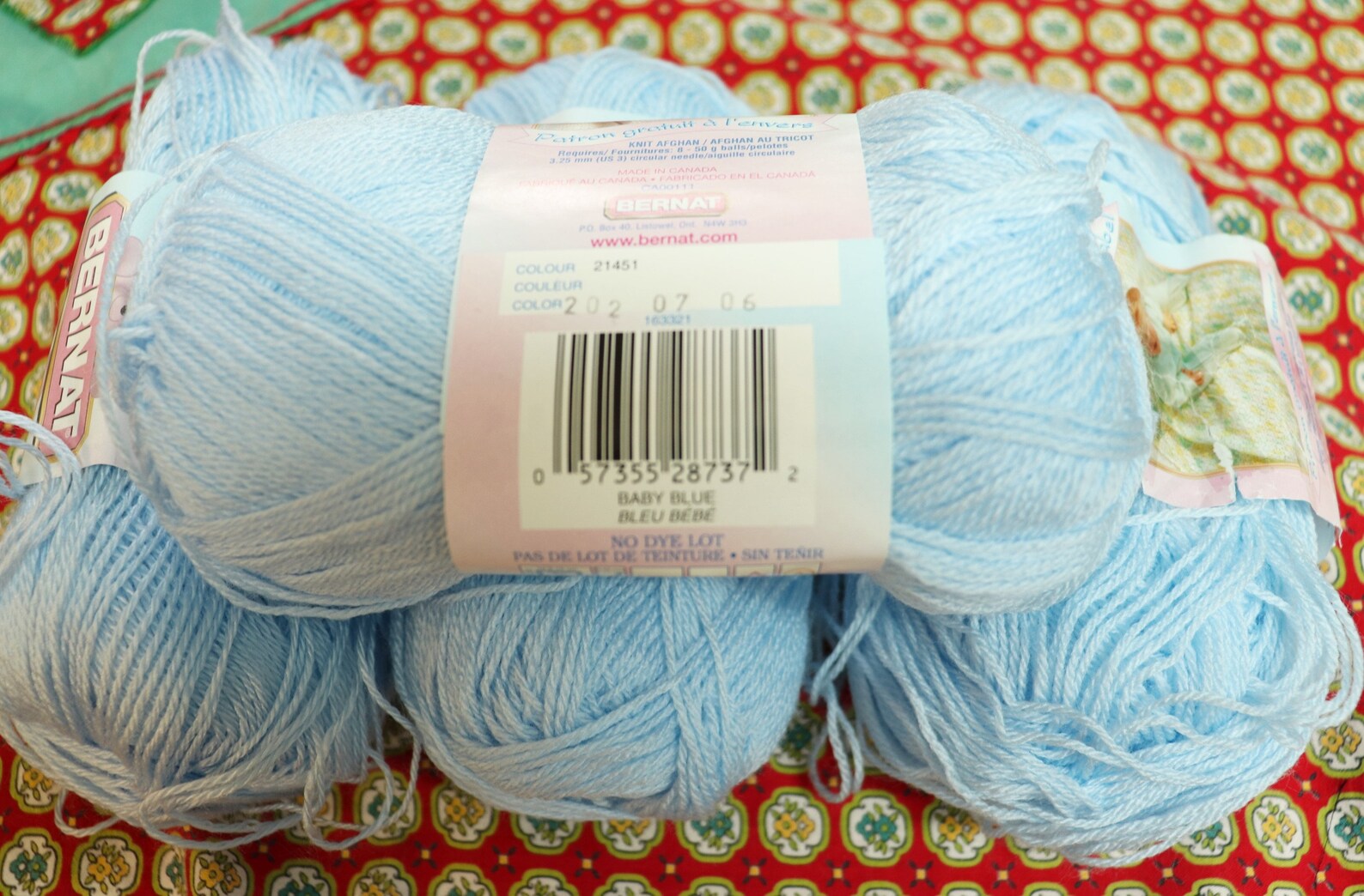 Bernat Softee Baby Blue yarn 1.75 oz ball Etsy