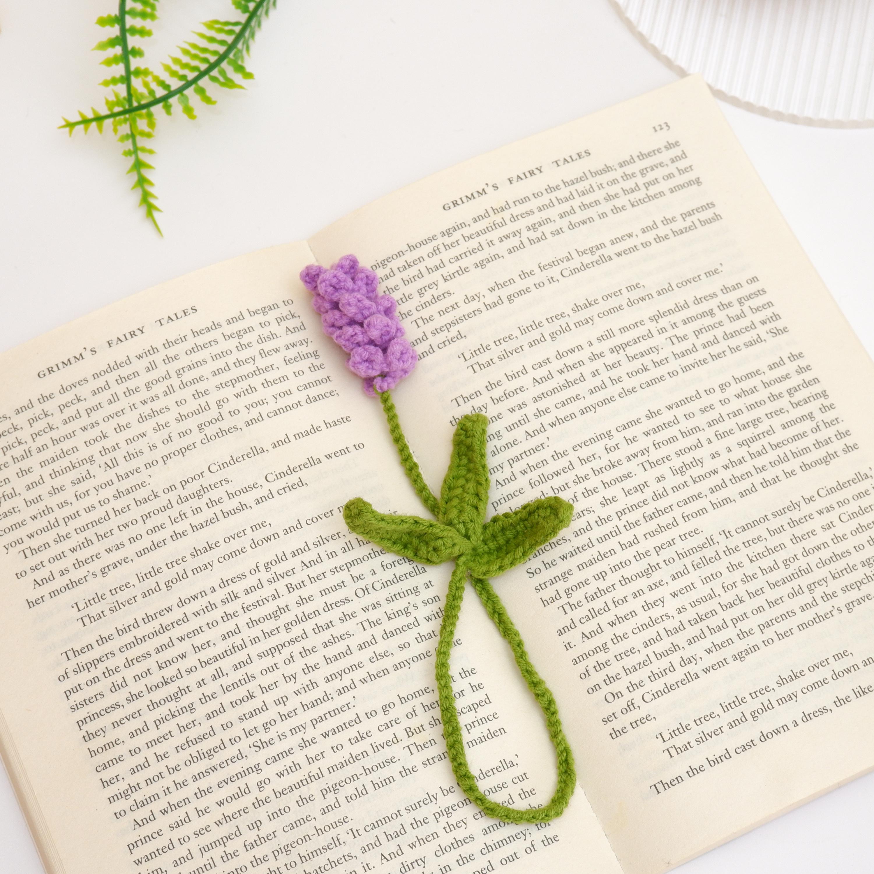 30 Flower Bookmark Crochet Patterns to Add a Handmade Touch to Reading Time 26 Lavender Flower Bookmark Crochet Pattern