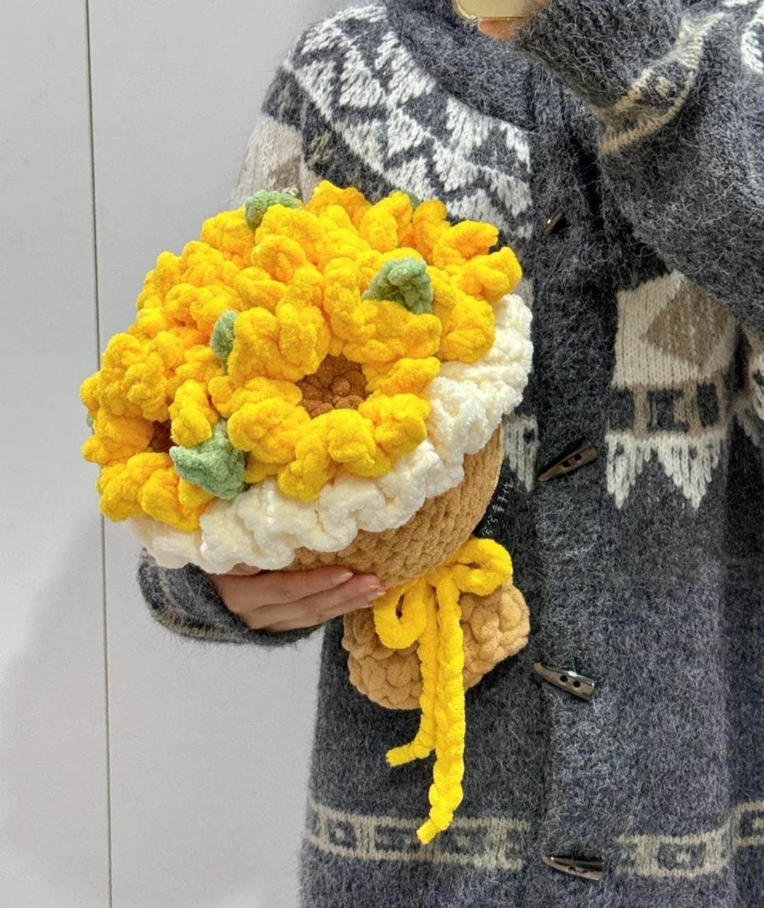 Sunflower Bouquet Crochet PDF Pattern - Step by Step Crochet Bouquet ...