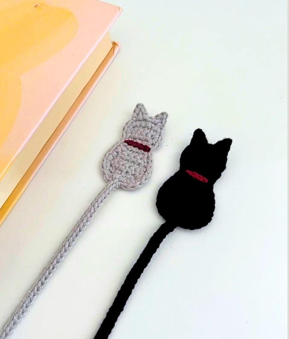 Crochet Cat Bookmark Pattern PDF - Easy Crochet Cat Bookmark Crochet for Beginner - Cute Animal  Bookmark Amigurumi Tutorial