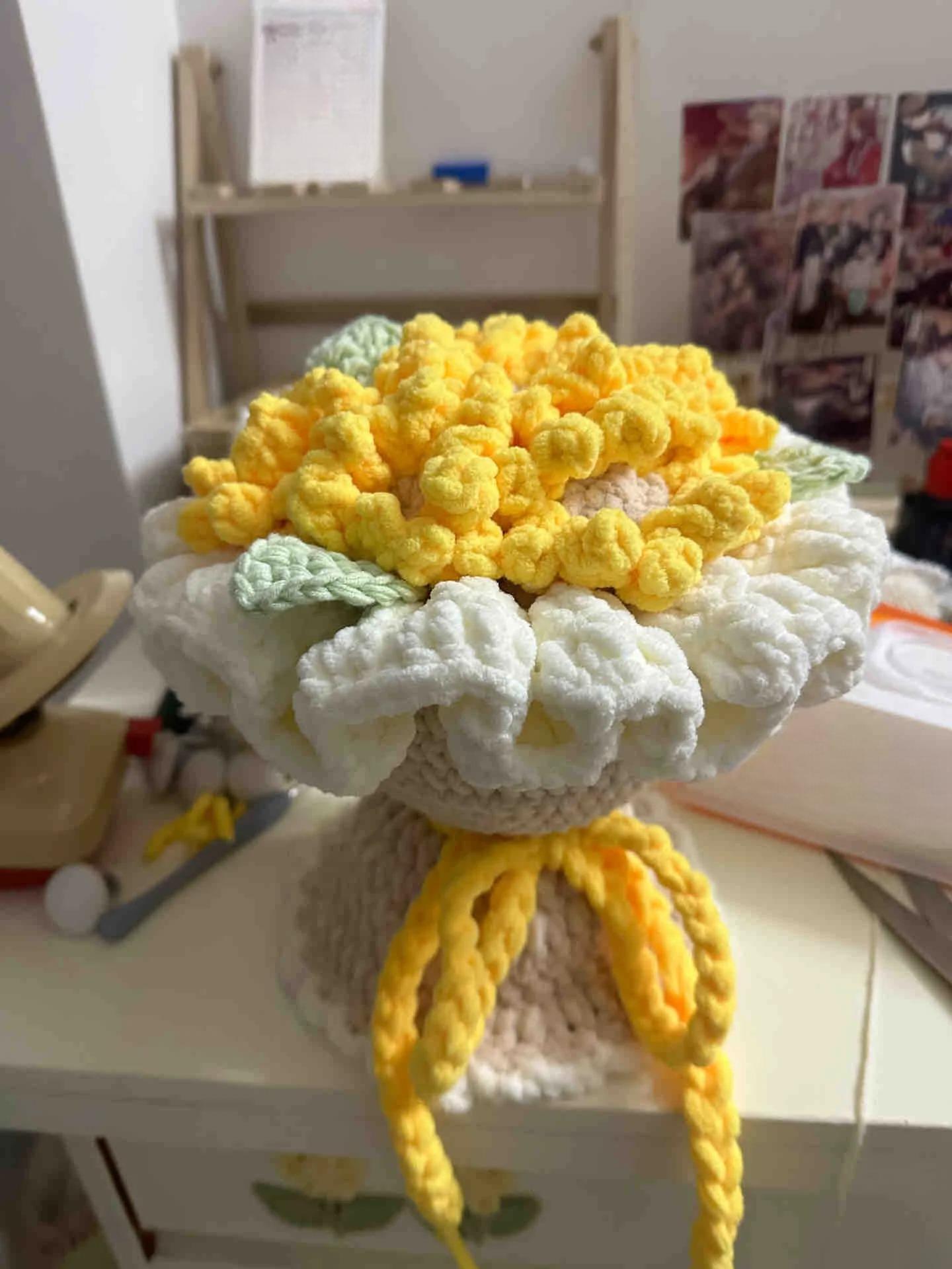 Sunflower Bouquet Crochet PDF Pattern - Step by Step Crochet Bouquet ...