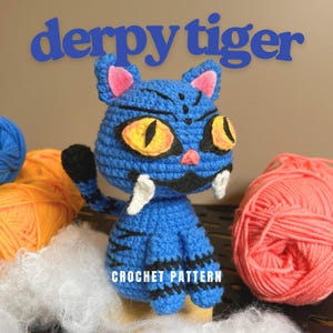 De.mon Hunt.er Schlüsselanhänger Anleitung Tiger Amigurumi häkeln, PDF Muster, Tiger häkeln, Süsses Plüschtier, süsses Schlüsselanhänger Muster, handgemachtes Tiger Spielzeug