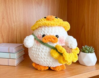 Cute  Duckling Crochet PDF Pattern - How to Crochet Chubby Duck Amigurumi - Crochet Duckling Plushie Tutorial - Crochet Cute Animal Pattern
