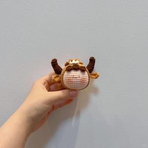 Crochet Zodiac Keychain PDF Patterns, Mini Taurus Amigurumi Crochet Patterns, Crochet Baby Taurus, Handmade Taurus Keychain, Gifts for Her