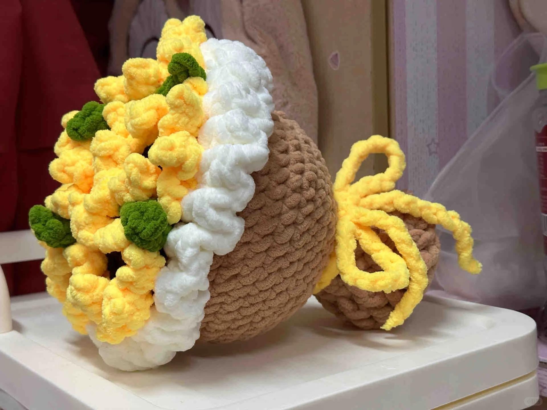 Sunflower Bouquet Crochet PDF Pattern - Step by Step Crochet Bouquet ...