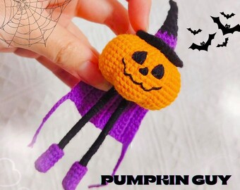 Pumpkin Amigurumi Crochet Pattern PDF, Halloween Crochet Digital Tutorial