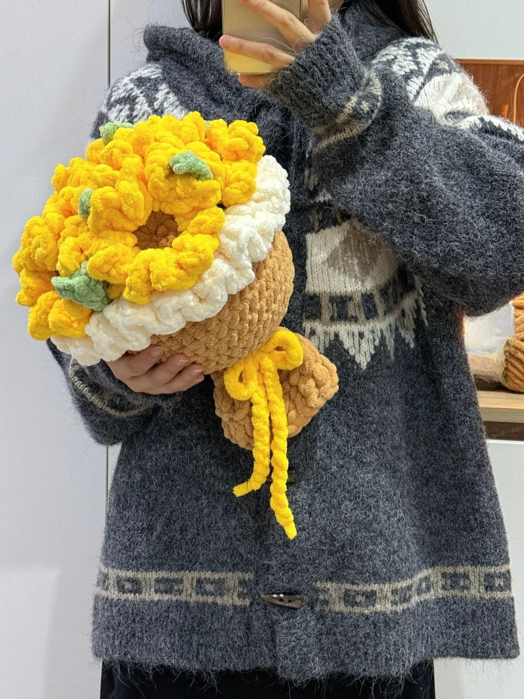 Sunflower Bouquet Crochet PDF Pattern - Step by Step Crochet Bouquet ...