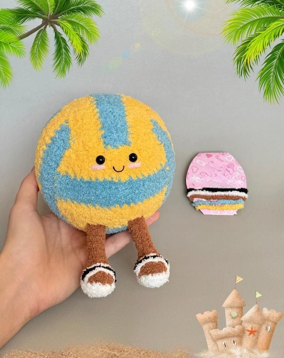 Cute Volleyball Crochet PDF Pattern - How to Crochet Ball Amigurumi Tutorial - Crochet Ball Pattern - Cute Crochet Amigurumi