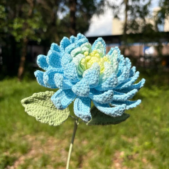 Crochet Flower Pattern PDF, Dahlia Flower Crochet Pattern, Handmade Dahlia Flower Bouquet, Floral Home Decor, Easy Crochet Flower Tutorial