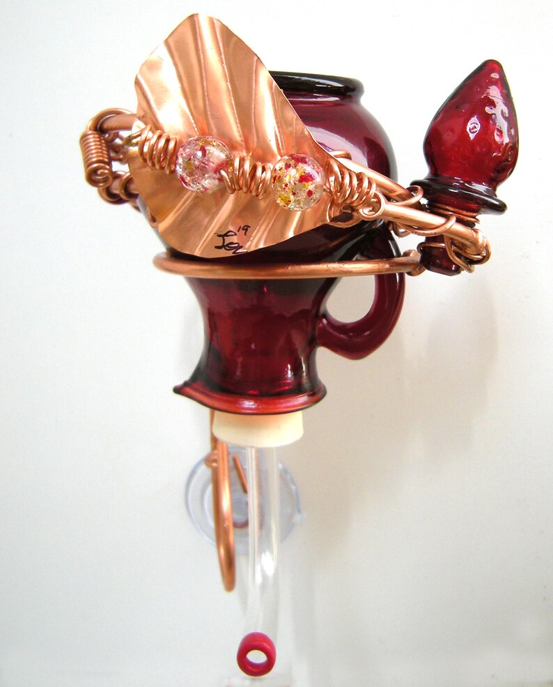 Avon Strawberry Bottle Window Hummingbird Feeder Etsy