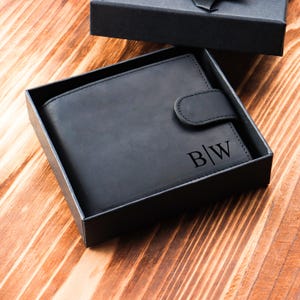 Engraved Genuine Leather Wallet,Personalized Wallet,Men Wallet,Groomsmen Wallet,Custom Wallet,Boyfriend Gift for Men,Father Day Gift for Him