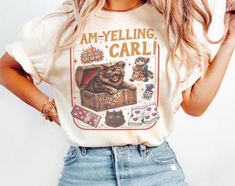 Dungeon Crawler Carl Comfort Colors® Shirt, Princess Donut And Mongo, Fantasy Book Reader Geeky Cat Lover T-shirt, Bookish Merch Top