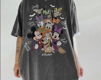 Disney Mickey & Friends Signature Halloween Shirt, Mickey Not So Scary Halloween Party Tee, Magic Kingdom, WDW Disneyland Family Trip shirt