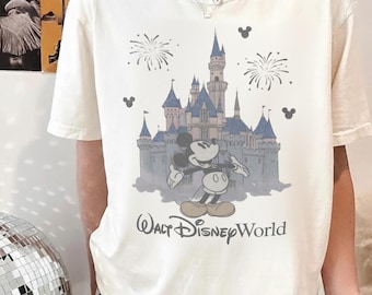 Comfort Colors® Retro Walt Disney Shirt, Happiest Place On Earth Magic Kingdom Tee, Disneyland Mens Family Trip 2026, WDW Disney Fan Gifts