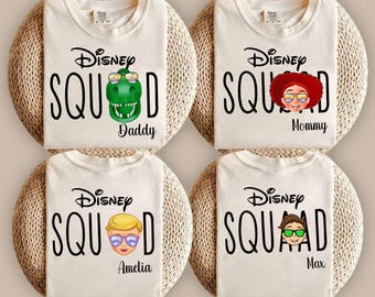 Disneyland Squad Shirts 2026, Disney Family Shirts, Gifts For Kids, Disneyworld Tshirts, Family Trip Tee, Gifts For Her, Group Shirts