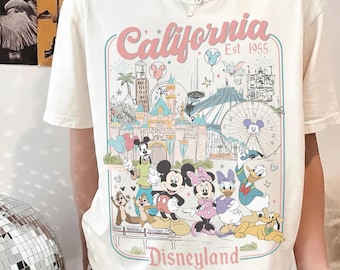 Retro Disneyland Comfort Colors Shirt, Space Mountain, Mickey Friends Vacation Tee