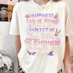 Harry Potter Wall Art Happiness Can Be Found Dumbledore Quote Nursery Instant Download, Dumbledore Quote