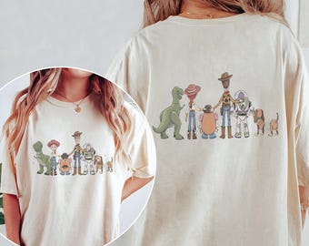 2-sided Disney Toy Story shirts, Toy Story Friends Tee, WDW Disneyland Family Vacation 2026 Trip, You've Got A Friend In Me shirts