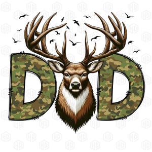 Hunter Dad Png, Deer Hunting Png, Best Buckin Dad Ever Png, Father&#39;s Day Png, Deer Dad Png, Daddy Png, Gift For Dad, Fathers Day Gift