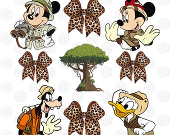 Leopard Animal Kingdom Kokette Png, Maus Und Freunde Reise Png, Familienausflug 2025 Png, Familienurlaub Png, Magisches Königreich, Wilde Reise Png