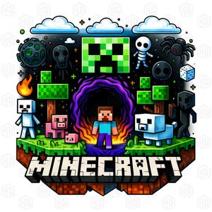 Spiel Film Png, Spielcharakter Png, Gaming Design Png, Block Charakter Png, Gaming Shirt für Jungen Png, lustiger Gamer Png, Videospiel Png